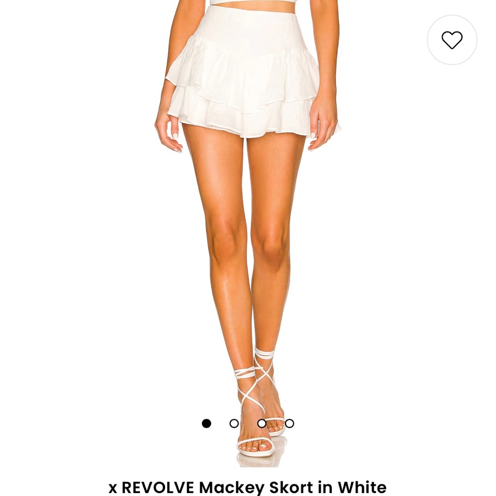 Amanda uprichard Mackey skort in white